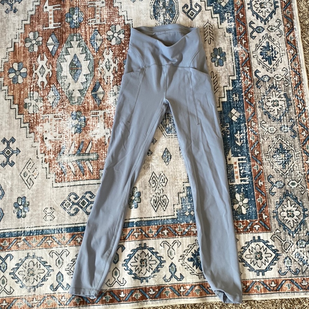 🆕 Lululemon Power Thru High-Rise Rhino Grey 25” Tights Sz 2